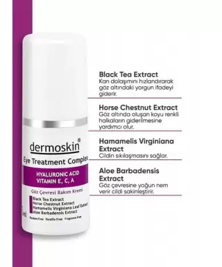 Dermoskin Eye Treatment Complex 15 ml Göz Çevresi Bakım Kremi