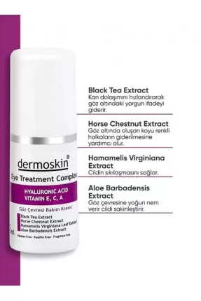 Dermoskin Eye Treatment Complex 15 ml Göz Çevresi Bakım Kremi