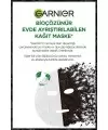 Garnier Saf Kömür Siyah Kağıt Yüz Maskesi Gözenek Sıkılaştırıcı + Yoğun Nemlendirici Etki 28 gr