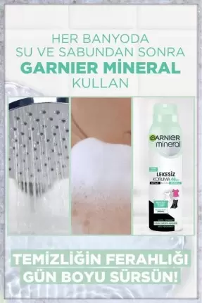 Garnier Mineral Lekesiz Koruma Ferah Koku Sprey Deodorant 150 ml