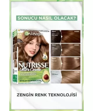 Garnier Nutrisse Ultra Creme 6,3 Altın Kumral Yoğun Besleyici Kalıcı Krem Boya