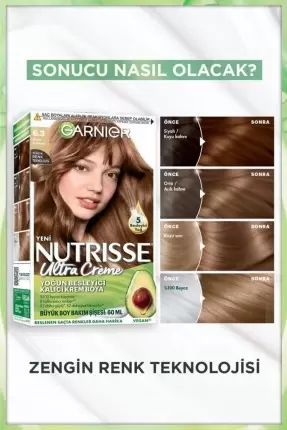 Garnier Nutrisse Ultra Creme 6,3 Altın Kumral