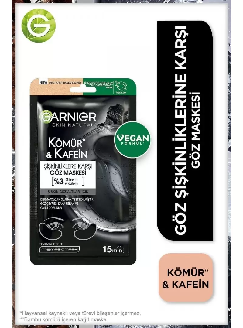 Garnier Kömür&Caffein Göz Maskesi 5gr