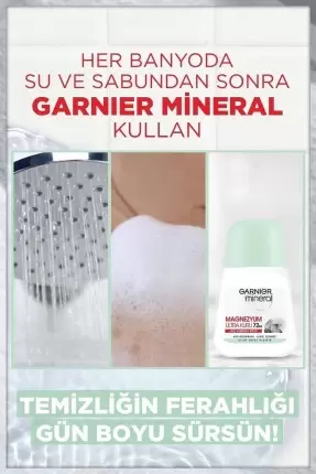 Garnier Mineral Magnezyum Ultra Kuru Roll-on 50 ml