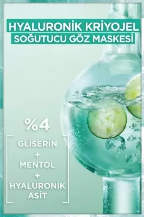 Garnier Hyaluronik Kriyojel Yorgunluk Karşıtı Soğutucu Yüz Maskesi 27 gr