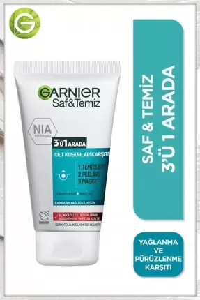 Garnier Saf & Temiz Yağlanma ve Pürüzlere Karşı 3'ü 1 Arada 150 ml