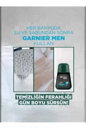 Garnier Men Saf ve Temiz Roll-on Deodorant 50 ml