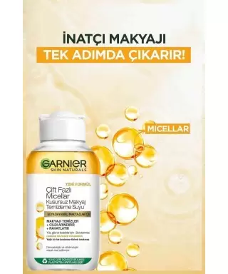 Garnier Micellar Çift Fazlı Kusursuz Makyaj Temizleme Suyu 400 Ml