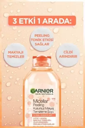 Garnier Micellar Peeling Kusursuz Makyaj Temizleme Suyu 400 ml