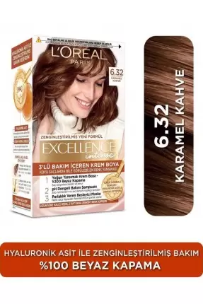 Loreal Paris Excellence Intense Saç Boyası 6.32 Karamel Kahve