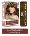 Loreal Paris Excellence Creme Nude Renkler Saç Boyası – 6u Nude Koyu Kumral