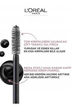 Loreal Paris Air Volume Mega Hacim Veren Maskara - Siyah