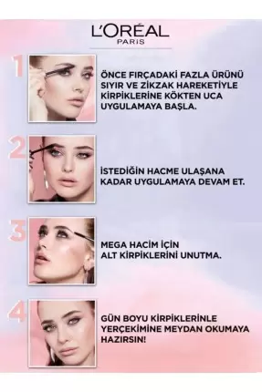 Loreal Paris Air Volume Mega Hacim Veren Maskara - Siyah