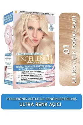 Loreal Paris Excellence Creme Saç Boyası 01 Ultra Açık Doğal Sarı