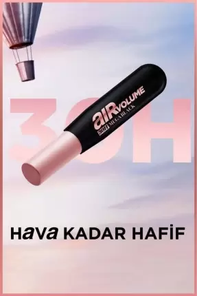 L'Oreal Paris Air Mega Black Maskara - 30 Saate Kadar Kalıcı - Ekstra Siyah 9.4ml