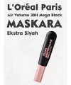 L'Oreal Paris Air Mega Black Maskara - 30 Saate Kadar Kalıcı - Ekstra Siyah 9.4ml