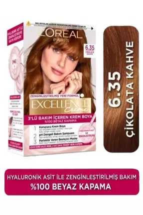 Loreal Paris Excellence Creme Saç Boyası 6.35 Çikolata Kahve