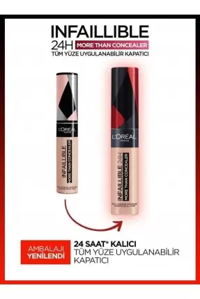 Loreal Paris Infaillible 24H Tüm Yüze Uygulanabilir Kapatıcı - 328 Inter 11ml