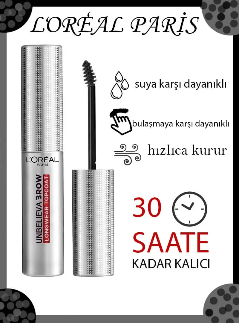 Loreal Paris Unbelieva Brow Uzun Süre Kalıcı Şeffaf Kaş Maskarası