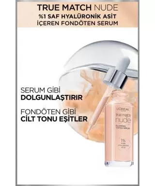 Loreal Paris True Match Nude Fondöten Serum 1-2 Rosy Light 30ML