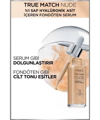 Loreal Paris True Match Nude Fondöten Serum 2-3 Light