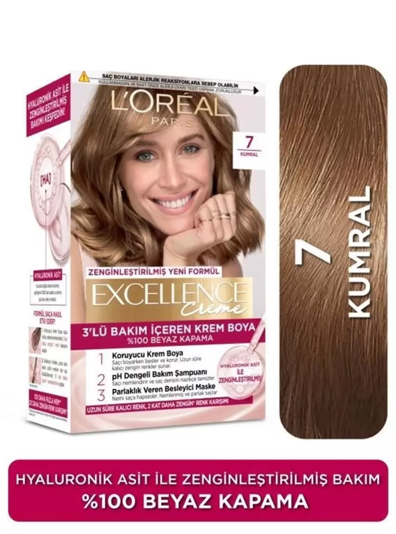 Loreal Paris Excellence Creme Saç Boyası 7 Kumral