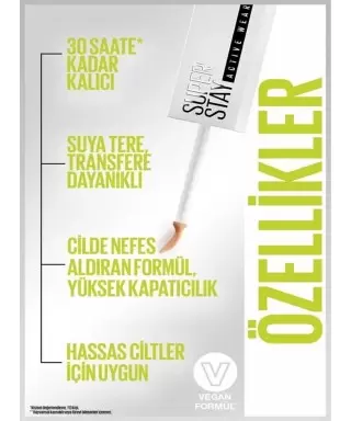 Maybelline New York Super Stay 30H Kapatıcı - 25 Medium