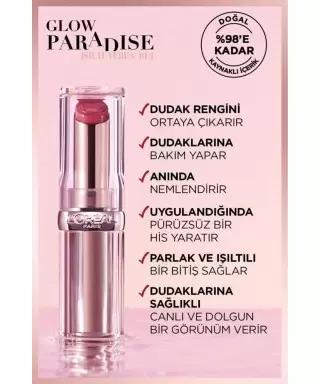 Loreal Paris Glow Paradise Balm-in-Lipstick - Işıltı Veren Ruj 191 Nude Heaven