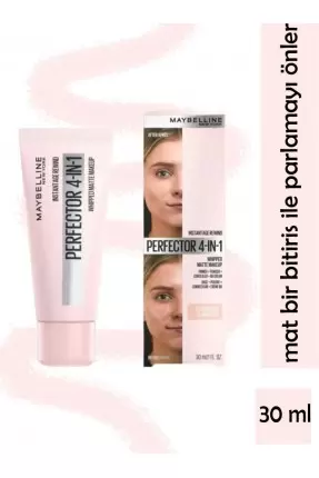 Maybelline New York Perfector 4in1 Matte Makeup 01 Light Claire Fondöten