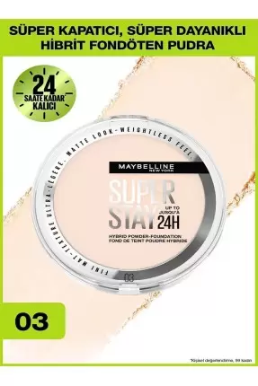 Maybelline New York Superstay Hibrit Pudra-Fondöten - 03 9gr