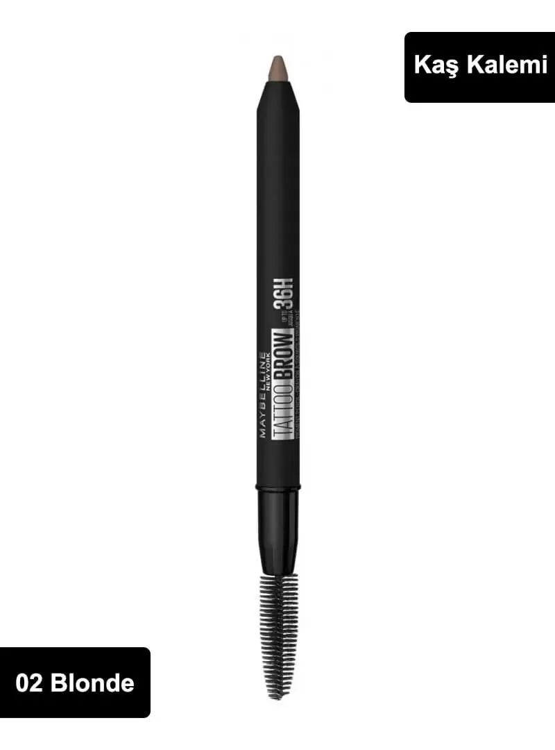 Maybelline New York Tattoo Brow 36H Kaş Kalemi 02 Blonde