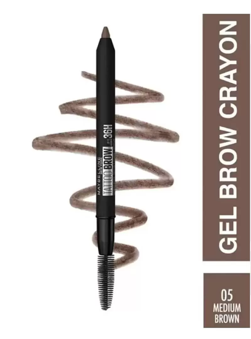 Maybelline New York Tattoo Brow 36H Kaş Kalemi 05 Medium Brown