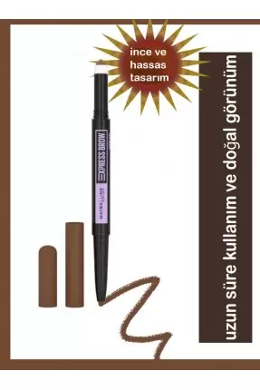 Maybelline New York Express Brow Satin Duo Çift Taraflı Kaş Kalemi - 01 Açık Ton