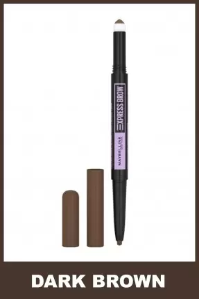 Maybelline New York Express Brow Satin Duo Çift Taraflı Kaş Kalemi - 04 Koyu Ton