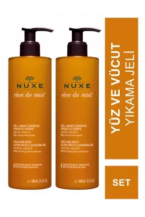 Nuxe Reve de Miel Gel Lavant Surgras Visage et Corps Yüz Ve Vücut Yıkama Jeli