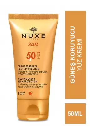 Nuxe Sun Spf 50 Face Cream Fondante Haute Protection Güneş Koruyucu Yüz Kremi 50ml