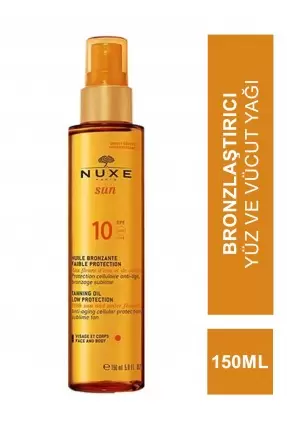 Nuxe Sun Spf 10 Güneş Bronzlaştırıcı Yüz ve Vücut Yağı