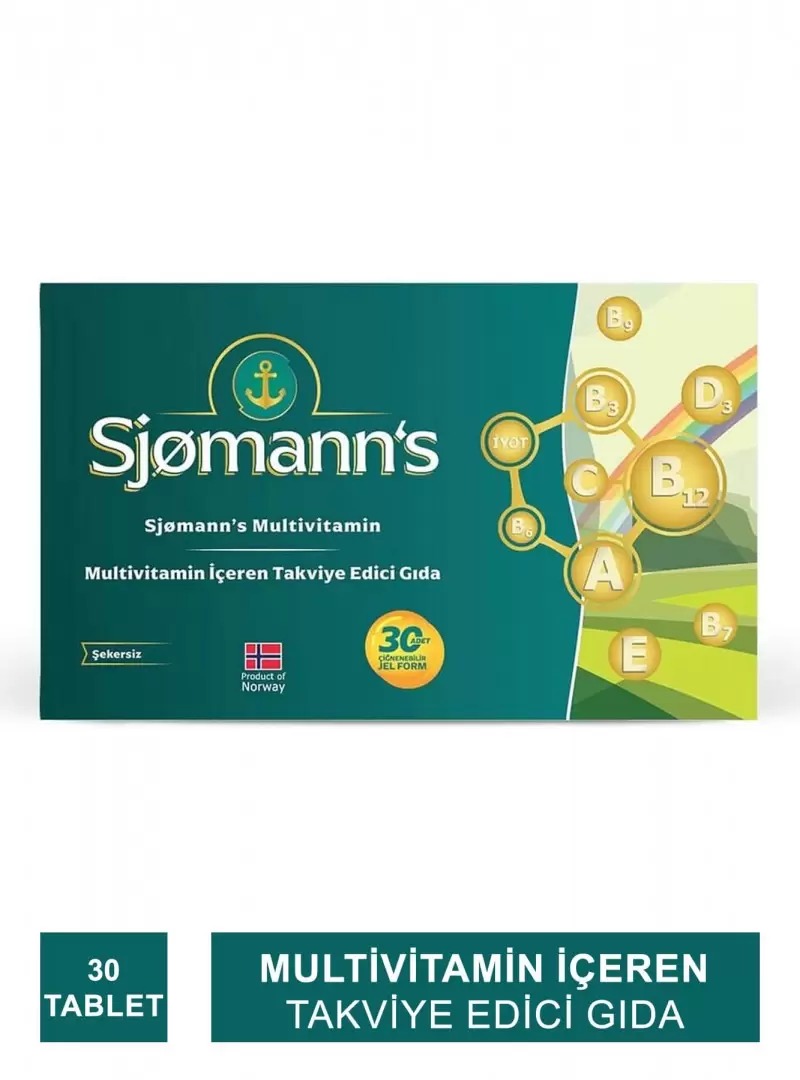 Sjomann's Multivitamin 30 Çiğnenebilir Jel Tablet