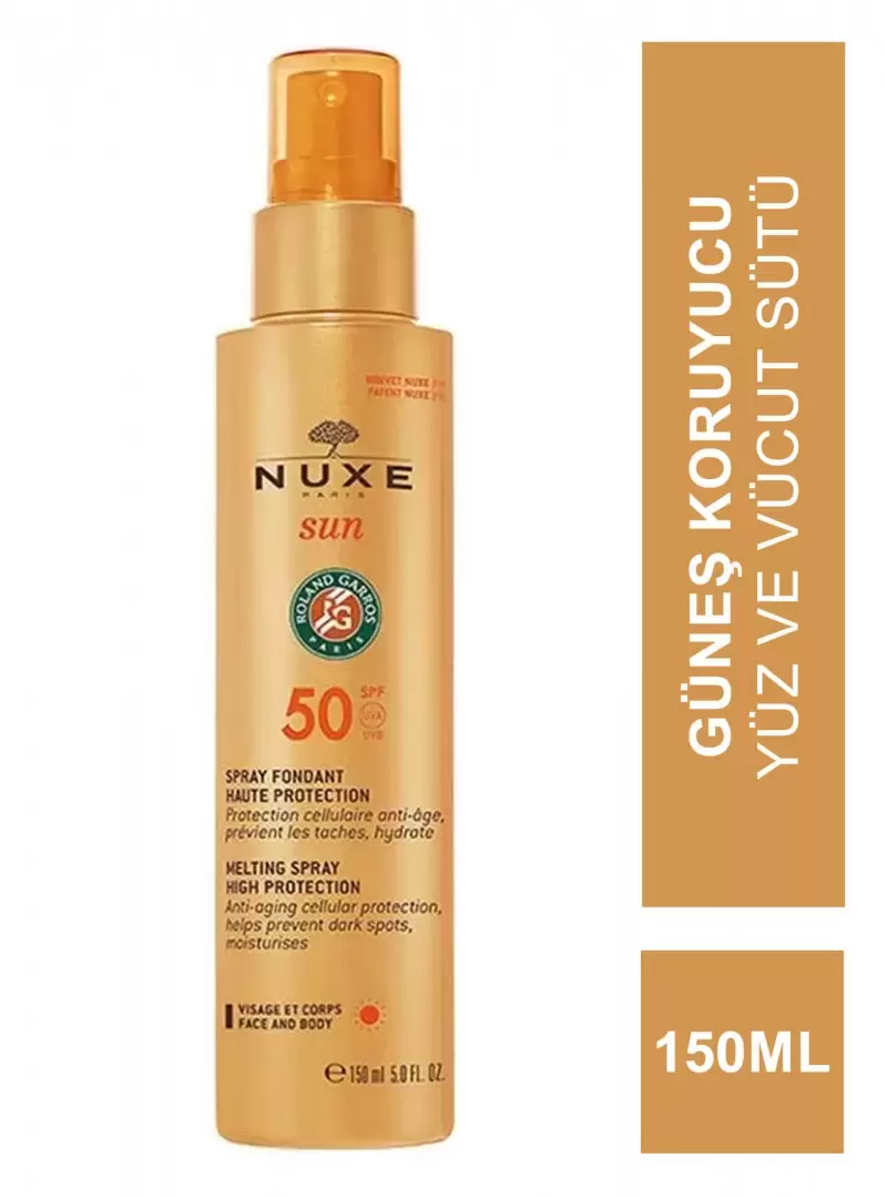 Nuxe Sun Spf 50 Güneş Koruyucu Yüz ve Vücut Sütü 150ml