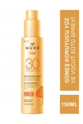 Nuxe Sun Spf30 Güneş Koruyucu Yüz ve Vücut Sütü Spreyi 150 ml