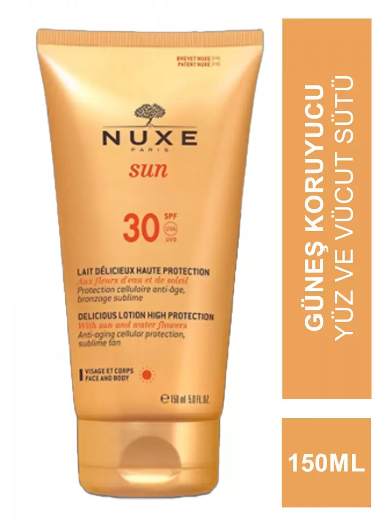 Nuxe Sun Spf 30 Lait Delicieux Protection 150 ml Güneş Koruyucu Yüz ve Vücut Sütü