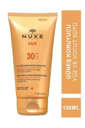 Nuxe Sun Spf 30 Lait Delicieux Protection 150 ml Güneş Koruyucu Yüz ve Vücut Sütü