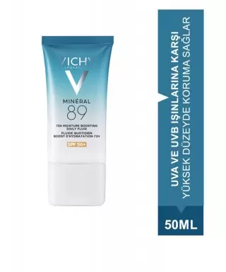 Vichy Mineral 89 Moisture Boost Daily Fluid SPF50+ Güneş Kremi 50 ml