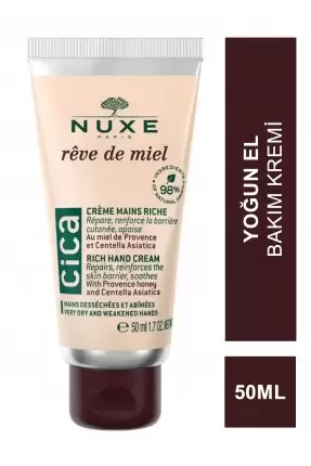 Nuxe Reve De Miel Cica Rich Hand Cream Yoğun El Bakım Kremi 50 ml