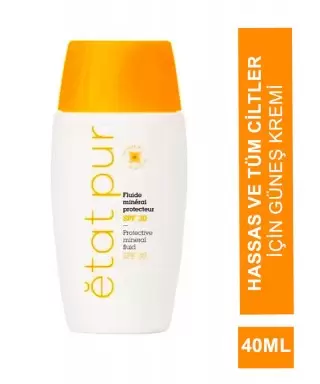 Outlet - Etat Pur Protective Mineral Fluid Spf30 - Mineral Filtreli Güneş Kremi - 40ml