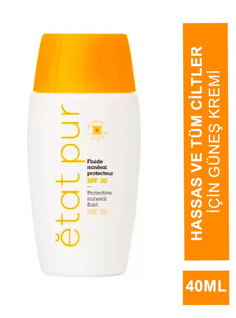 Outlet - Etat Pur Protective Mineral Fluid Spf30 - Mineral Filtreli Güneş Kremi - 40ml