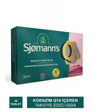 Sjomann's Koenzim Q10 100mg 30 Çiğnenebilir Jel Tablet