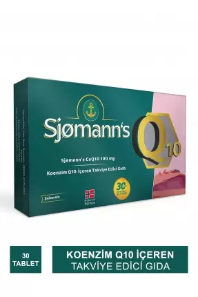 Sjomann's Koenzim Q10 100mg 30 Çiğnenebilir Jel Tablet