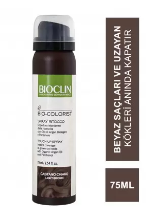 Bioclin Bio Colorist Touch Up Sprey - Light Brown - 75 ml