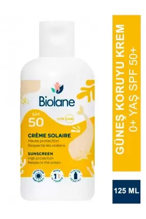 Biolane Güneş Koruyucu Krem 0+ Yaş SPF50+ 125 ml